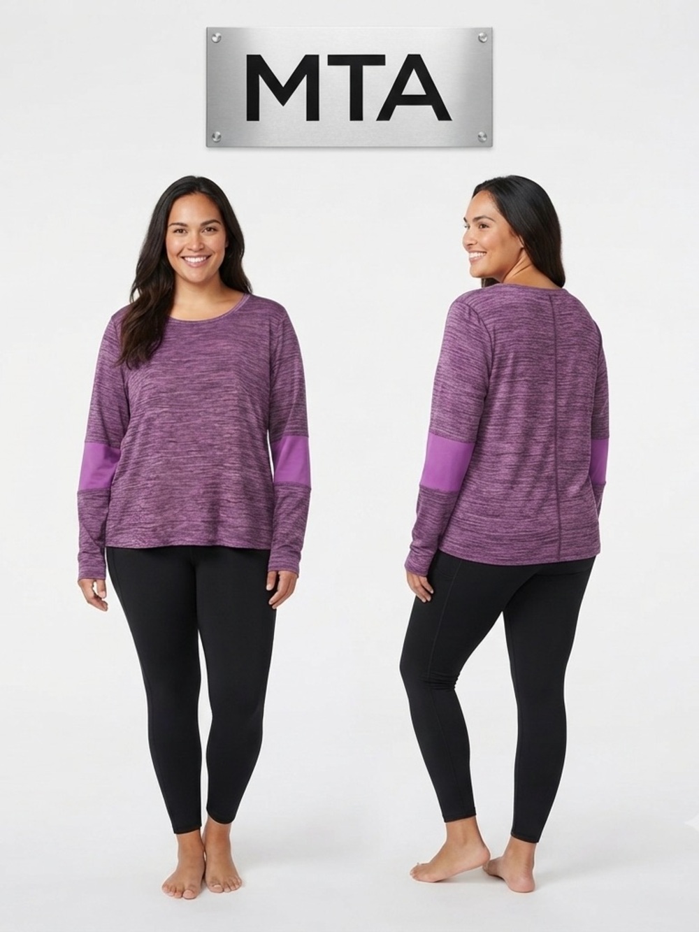 MTA Sport Long Sleeve Athletic Shirts 3X NWT